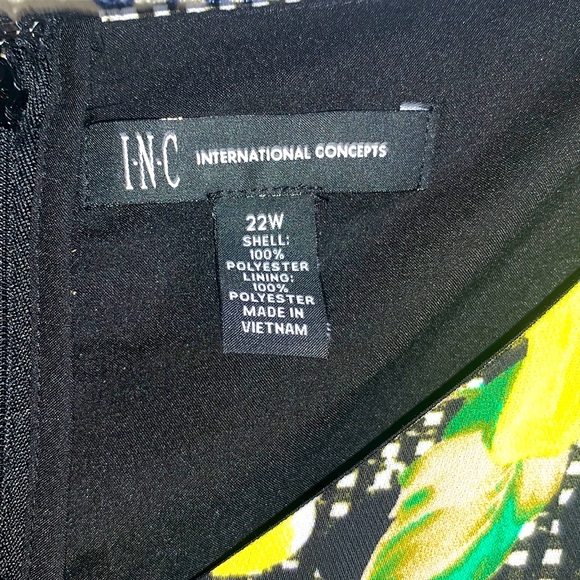 International Concepts floral gingham bouquetdress - Picture 4 of 5